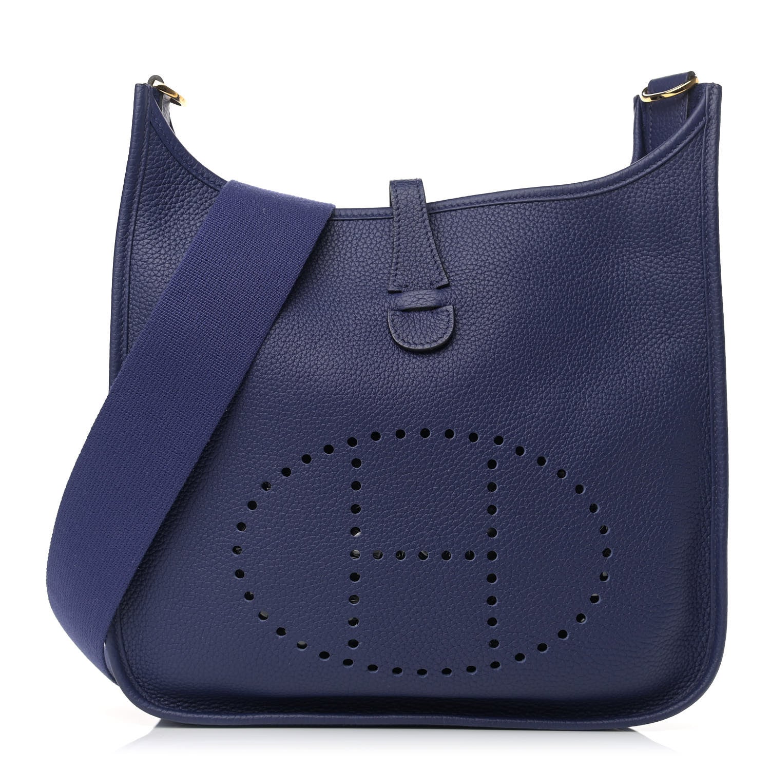 Hermes Taurillon Clemence Evelyne III PM Bleu Encre 1 of 10
