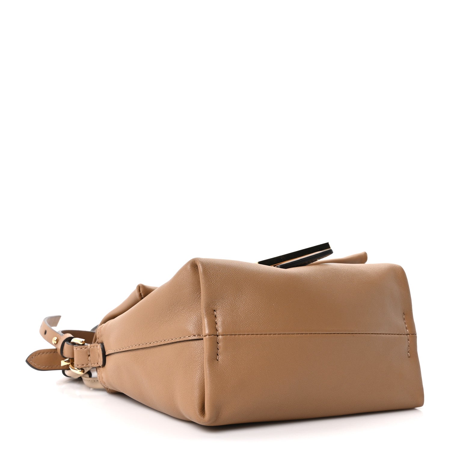 Fendi Shiny Nappa Small Mamma Baguette Cappuccino 4 of 10