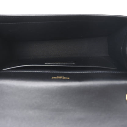 Saint Laurent Calfskin Crystal Medium Monogram Kate Satchel Black 5 of 10