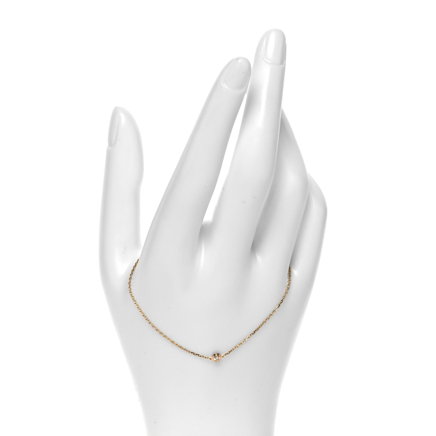 Cartier 18K Pink Gold Diamond XS D'Amour Bracelet 2 of 5