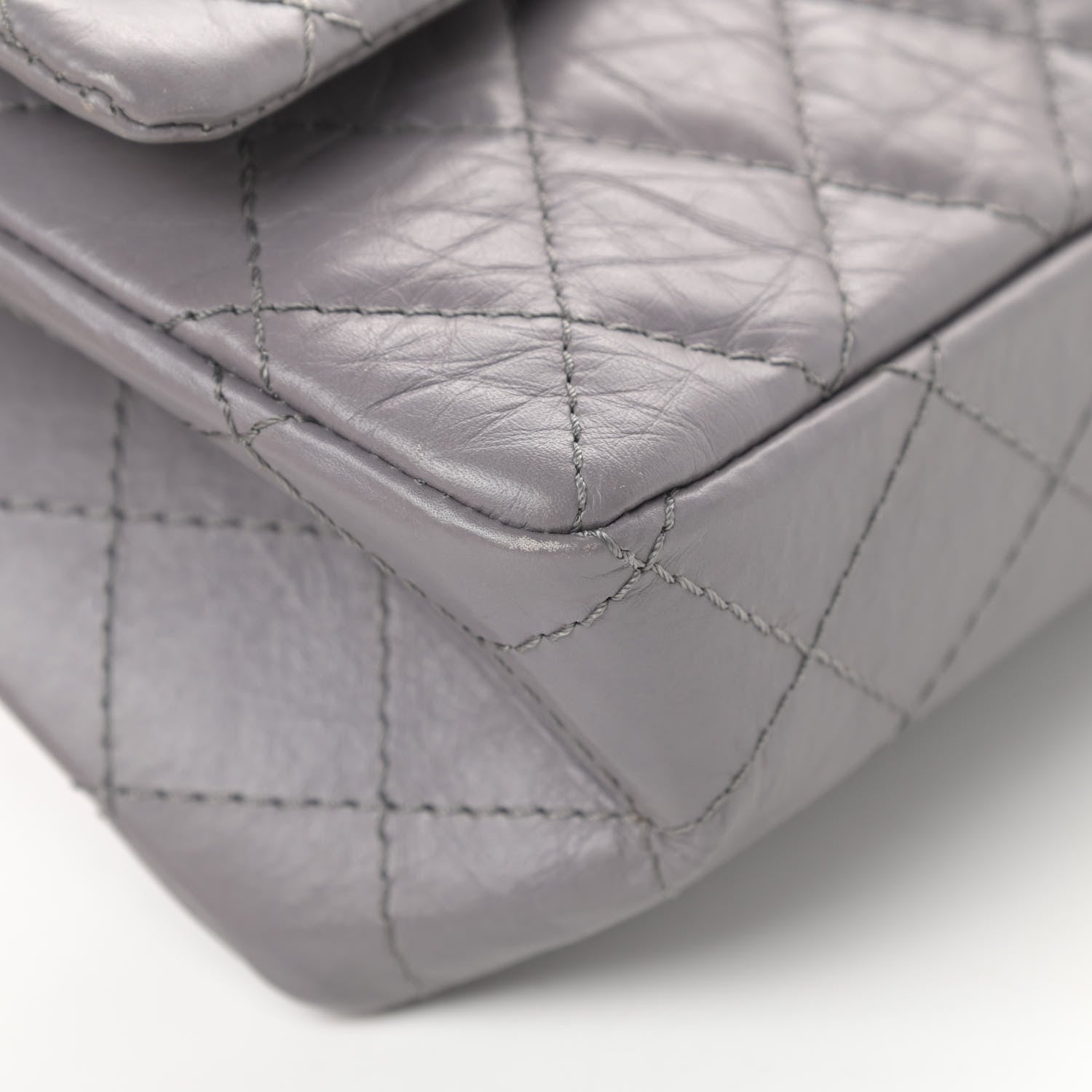 Chanel Aged Calfskin Quilted 2.55 Reissue 226 Flap Grey 10 of 18