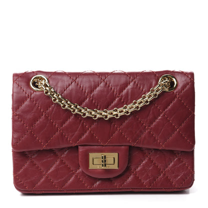 Chanel Aged Calfskin Quilted 2.55 Reissue Mini Flap Red 1 of 11