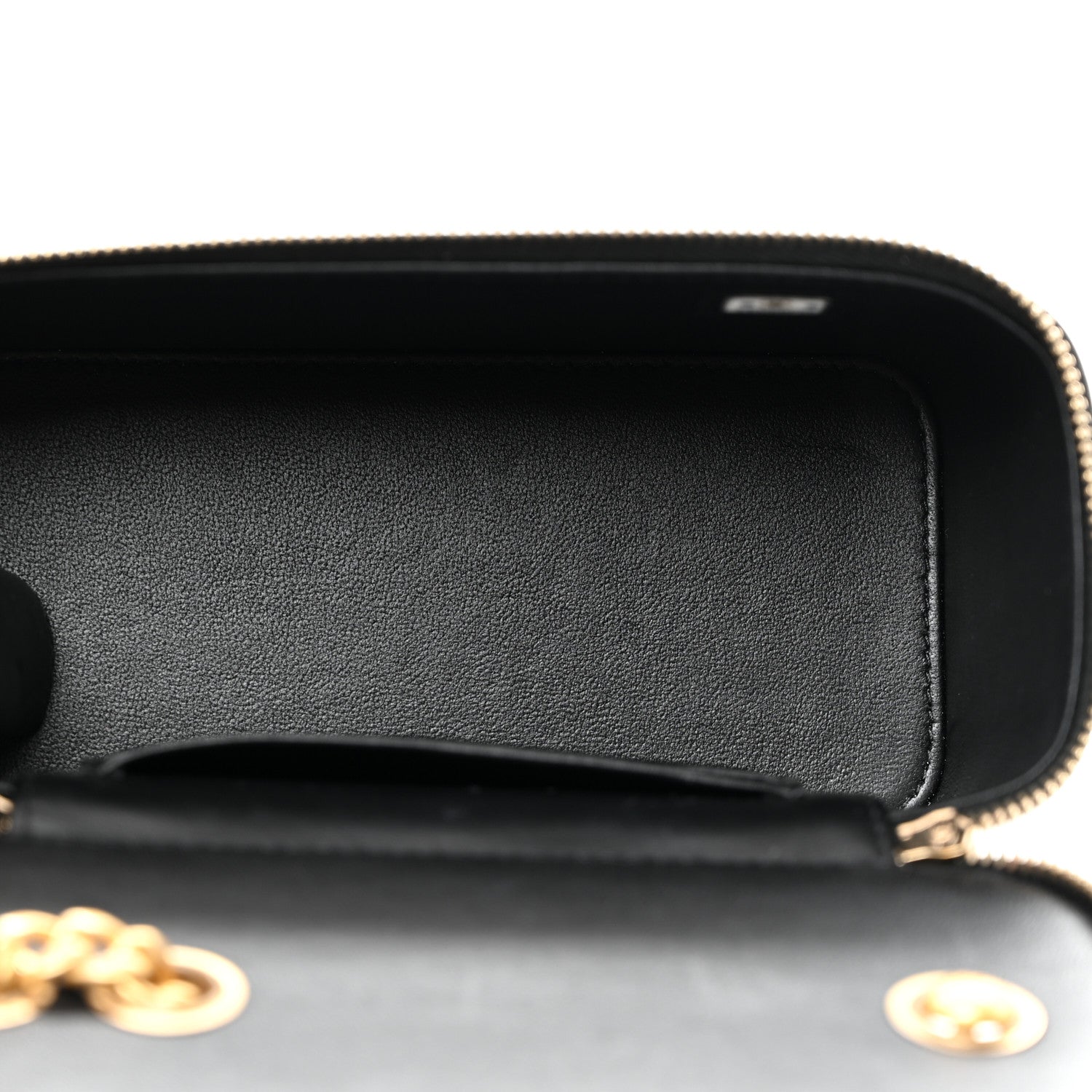 Chanel Lambskin Quilted Small Pillow Crush Vanity Case With Chain Black 5 of 11