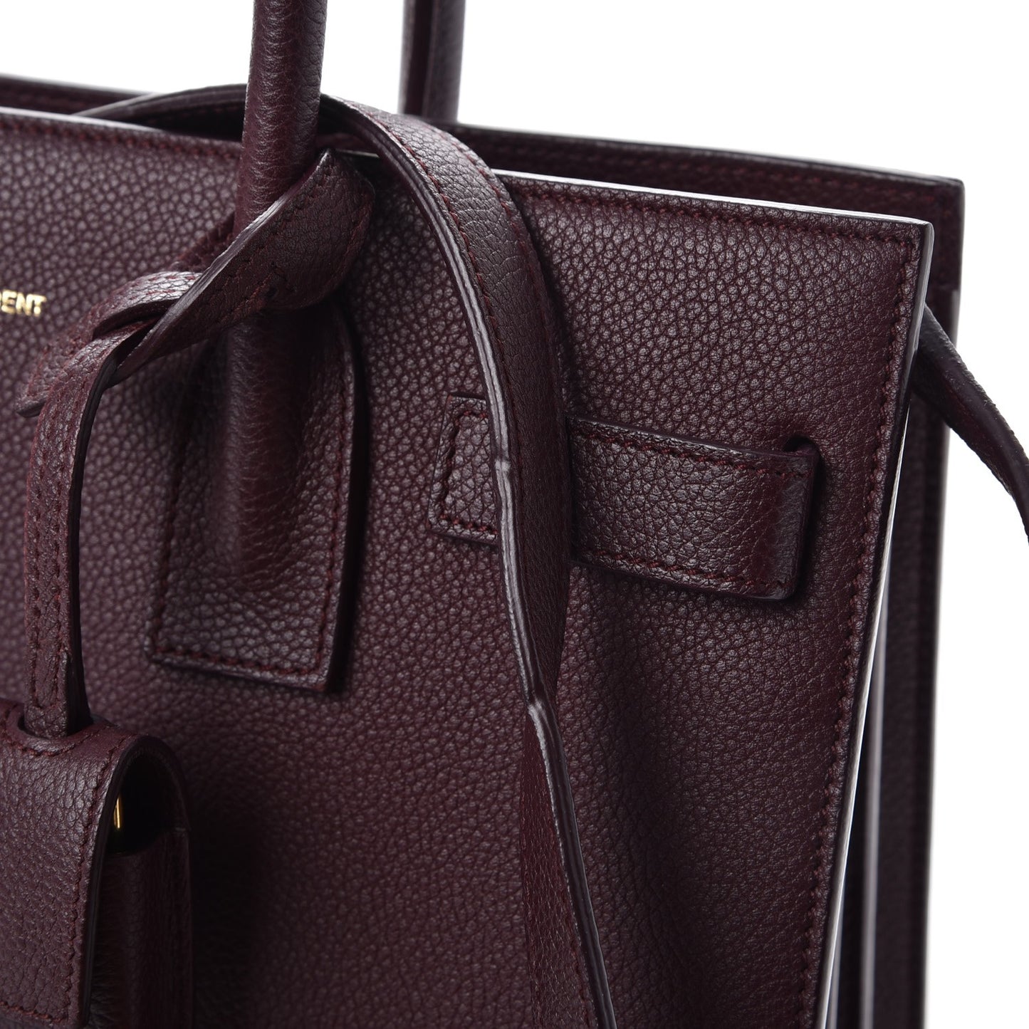 Grained Calfskin Baby Sac De Jour Bordeaux