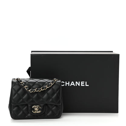 Chanel Lambskin Quilted Mini Square Flap Black 11 of 11