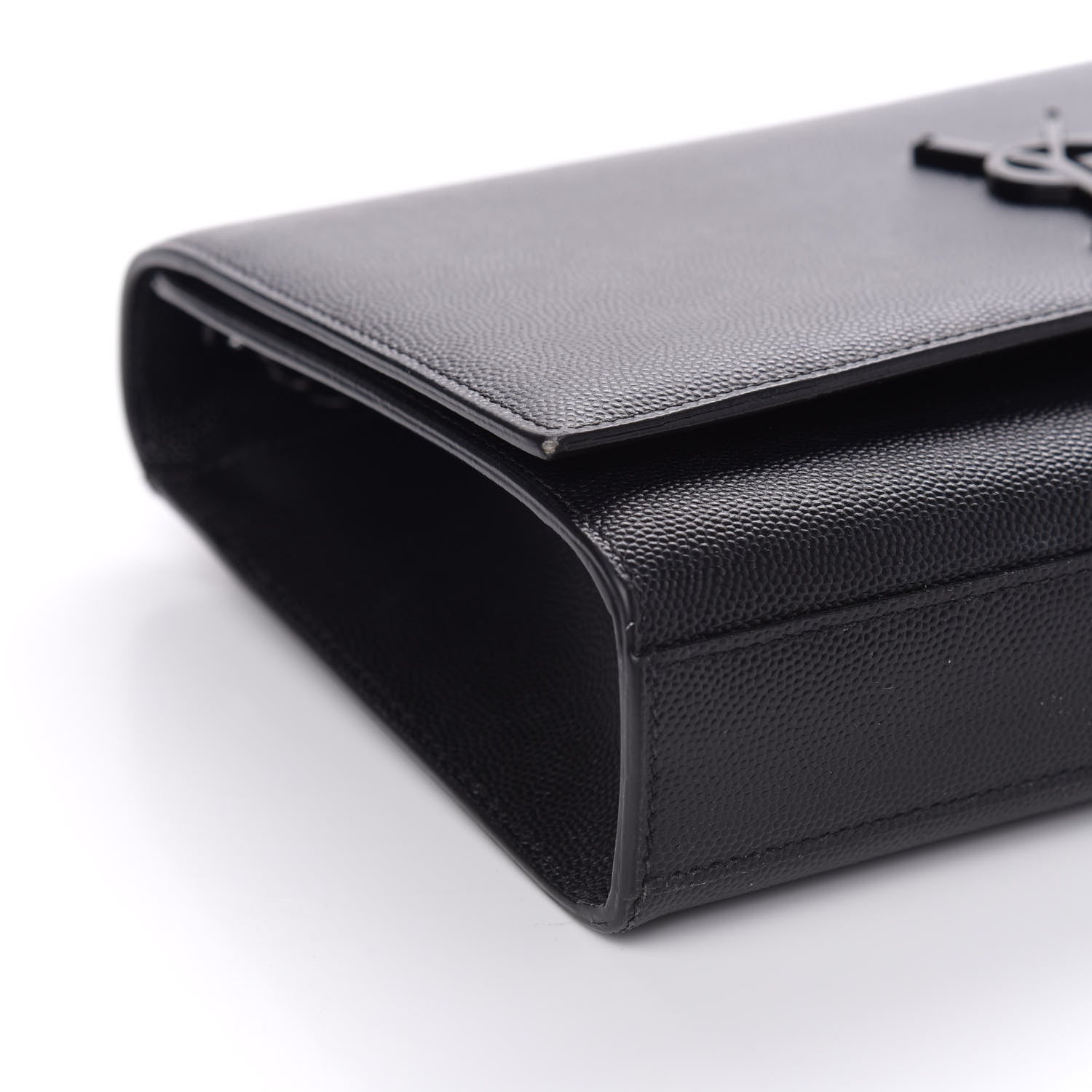 Saint Laurent Grain De Poudre Medium Classic Monogram Kate Satchel Black 8 of 10