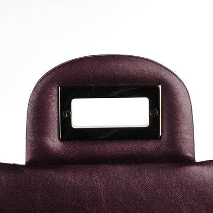 Chanel Metallic Aged Calfskin Quilted 2.55 Reissue 227 Flap Plum 6 of 8