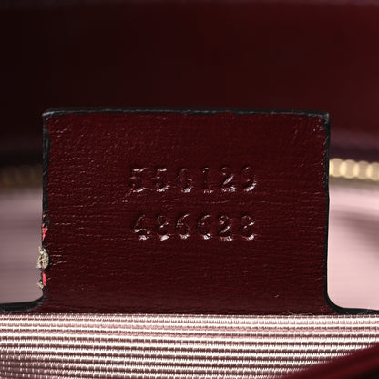 Gucci Vitello Palmellato Lux Small Arli Flap Shoulder Bag Vintage Bordeaux 7 of 12