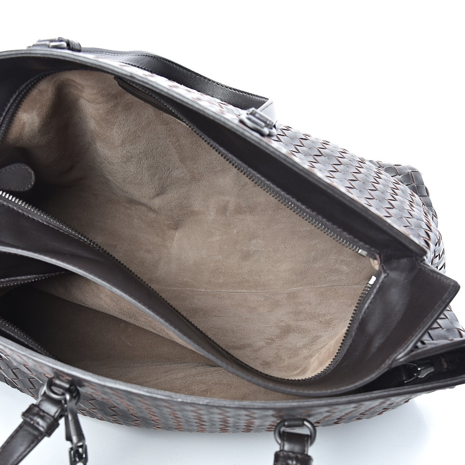 Bottega Veneta Nappa Intrecciato Large Top Handle Tote Ebano 4 of 13