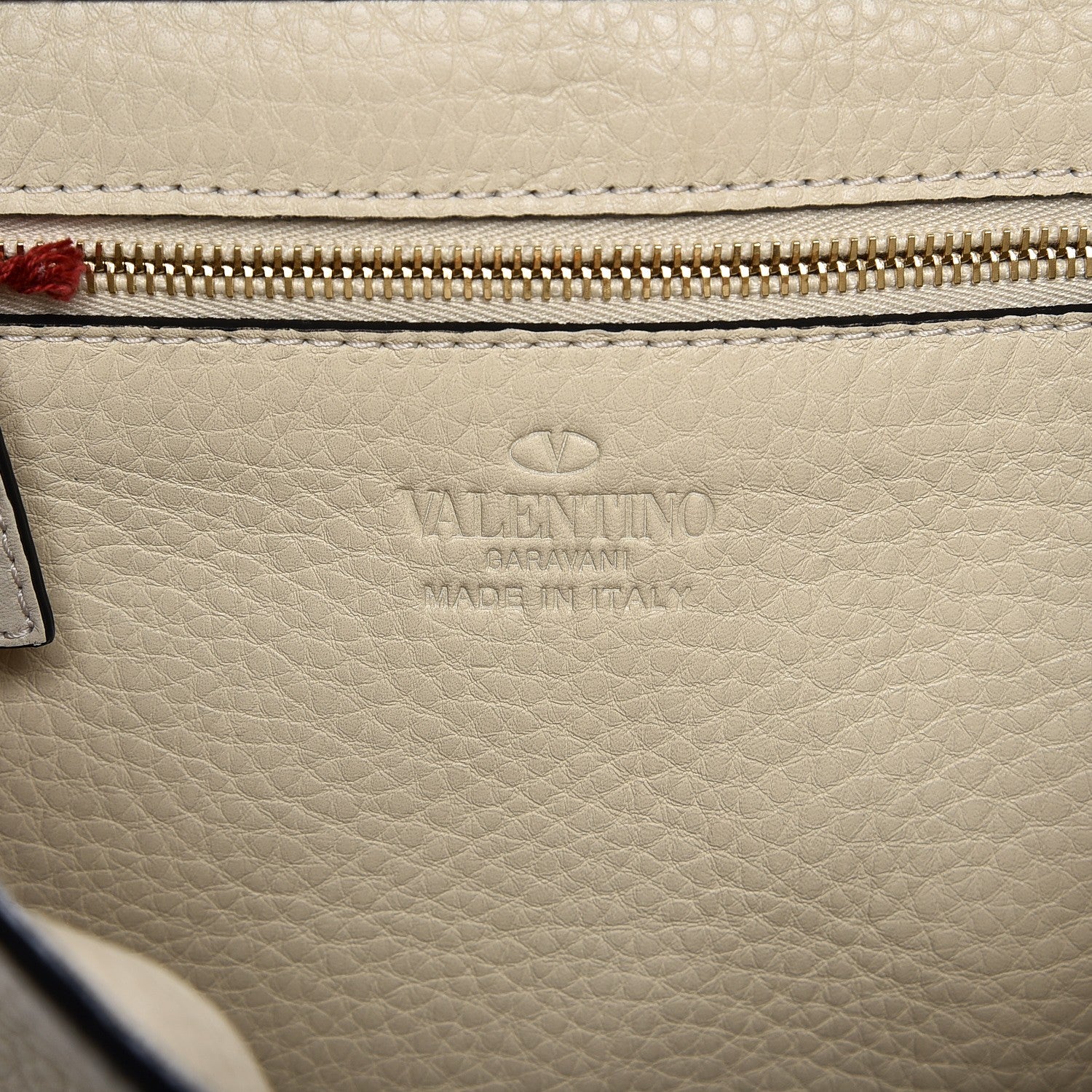 Valentino Garavani Pebbled Calfskin Small Rockstud Flip-Lock Messenger Bag Light Ivory 6 of 10