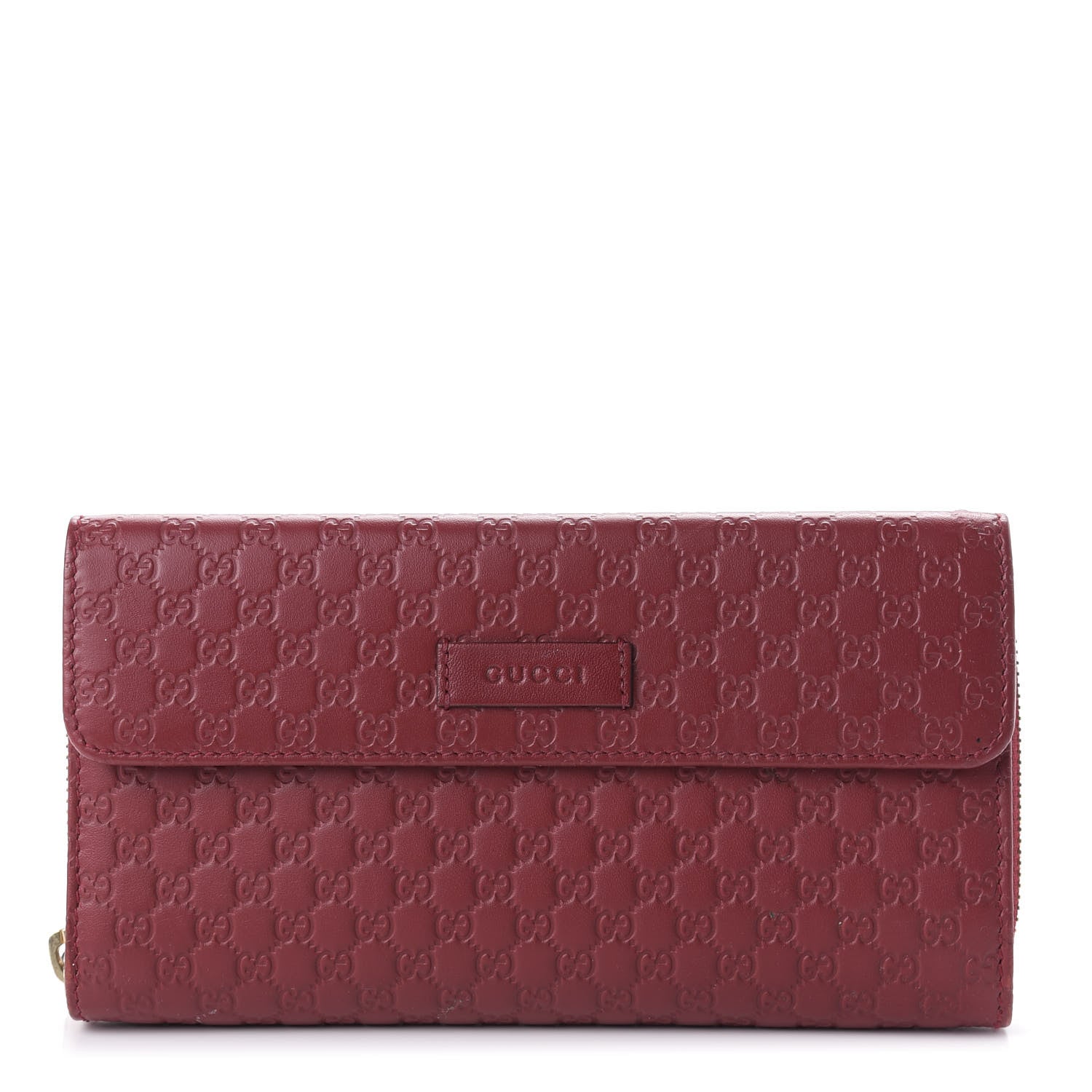 Gucci Soft Microguccissima Continental Zip Wallet Red 1 of 11
