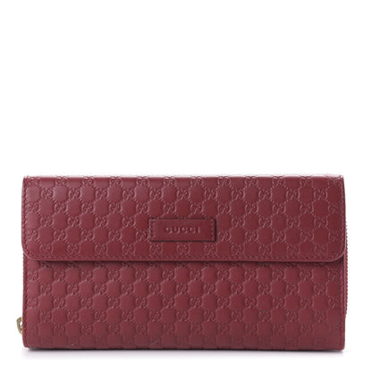 Gucci Soft Microguccissima Continental Zip Wallet Red 1 of 11