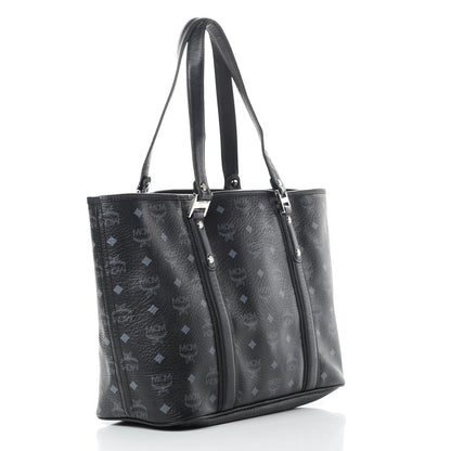MCM Visetos Shopping Tote Black 3 of 16