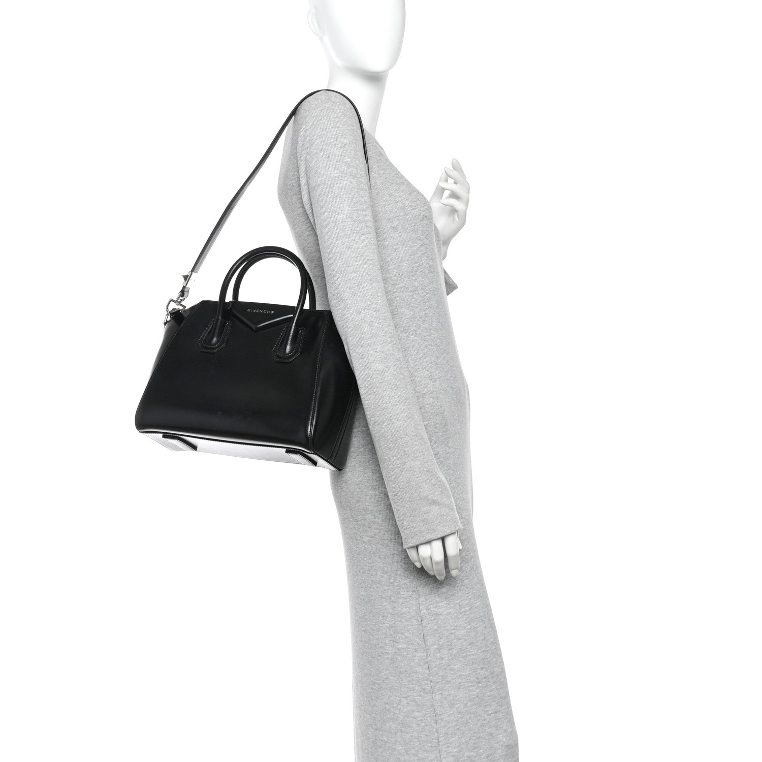 Givenchy Shiny Lord Calfskin Small Antigona Black 2 of 10