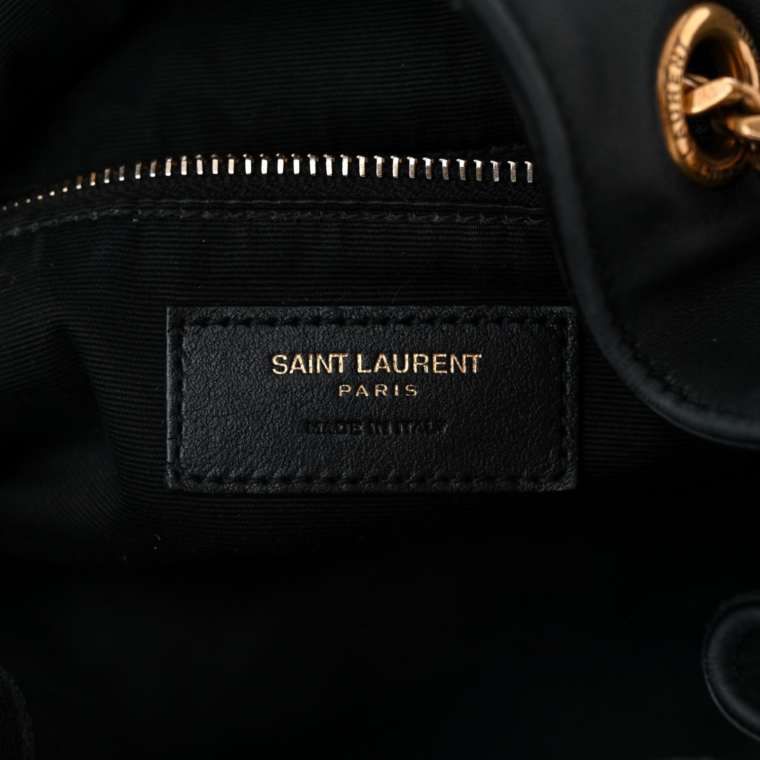 Saint Laurent Lambskin Matelasse Monogram Joe Backpack Black 6 of 11