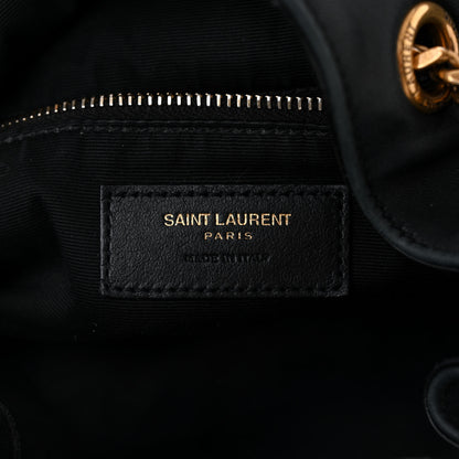 Saint Laurent Lambskin Matelasse Monogram Joe Backpack Black 6 of 11