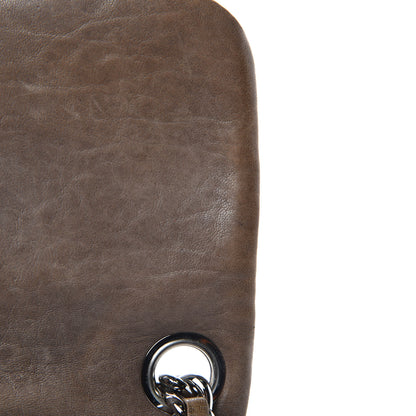 Chanel Washed Lambskin Quilted Medium Chain Around Flap Khaki 8 of 18