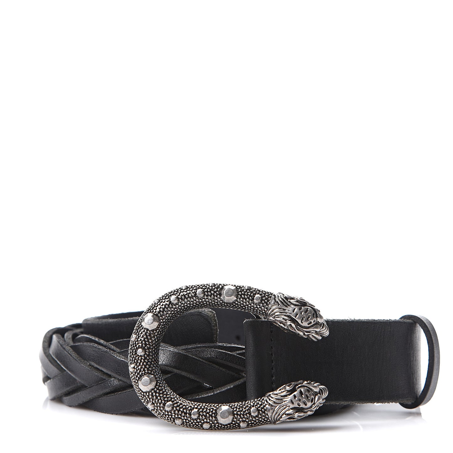 Calfskin Braided Dionysus Belt 120 48 Black