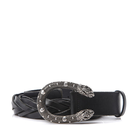 Gucci Calfskin Braided Dionysus Belt 120 48 Black 1 of 4