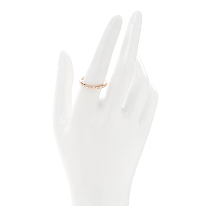 Tiffany 18K Rose Gold Diamond Elsa Peretti 8 Diamond Stacking Band Ring 58 8.5 2 of 4