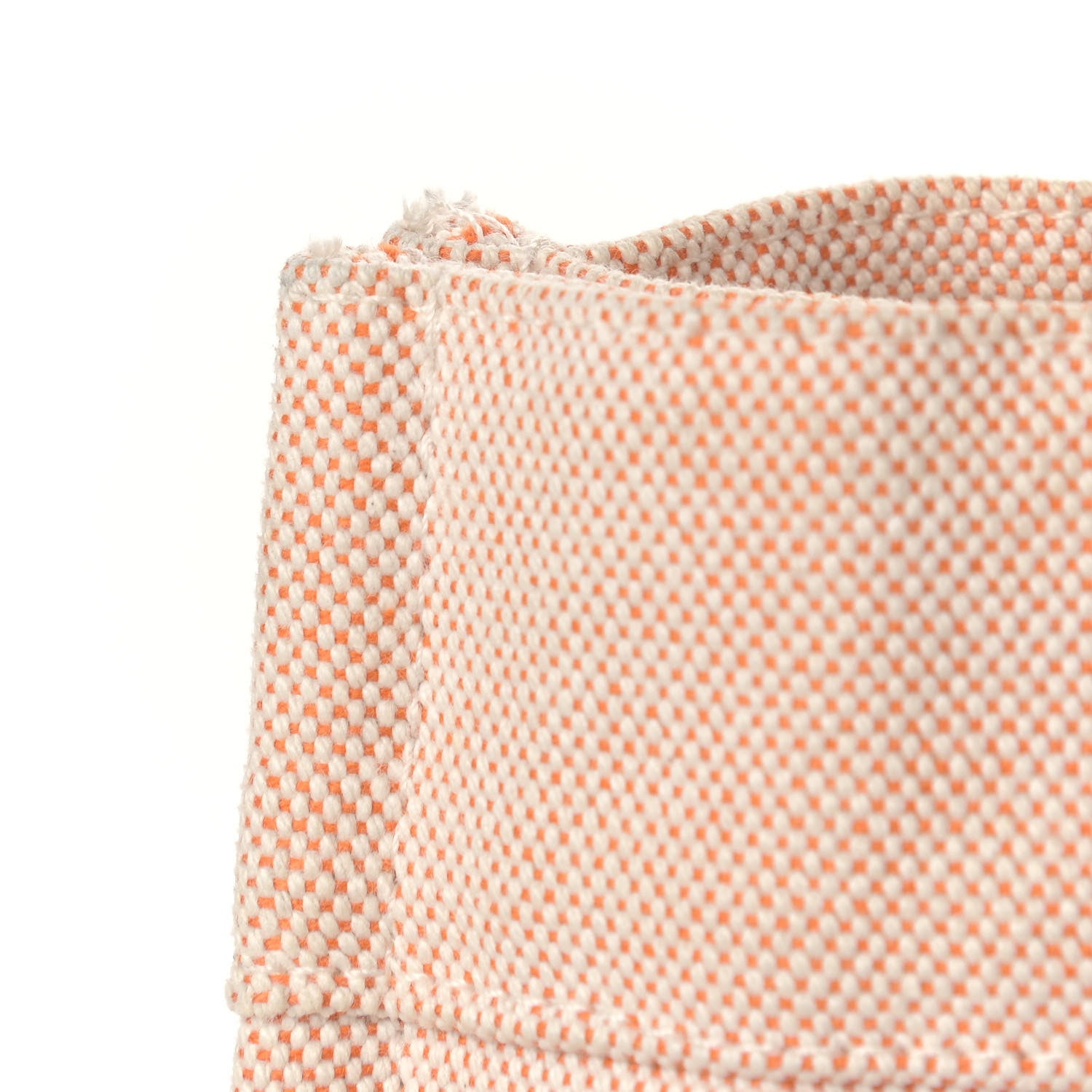 Hermes Canvas Herline MM Tote Orange 13 of 13