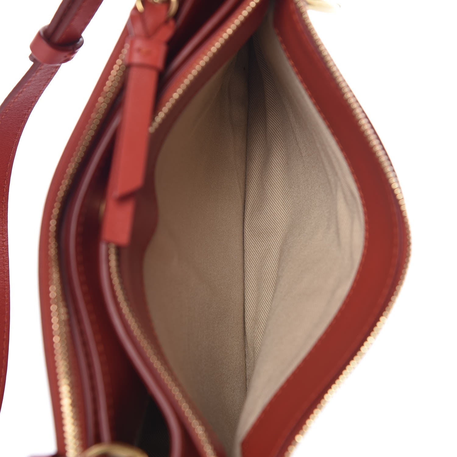 Chloe Calfskin Suede Mini Roy Bag Earthy Red 7 of 10
