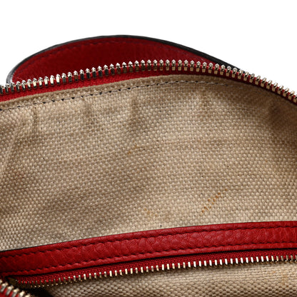 Gucci Pebbled Calfskin Medium Soho Boston Red 13 of 15