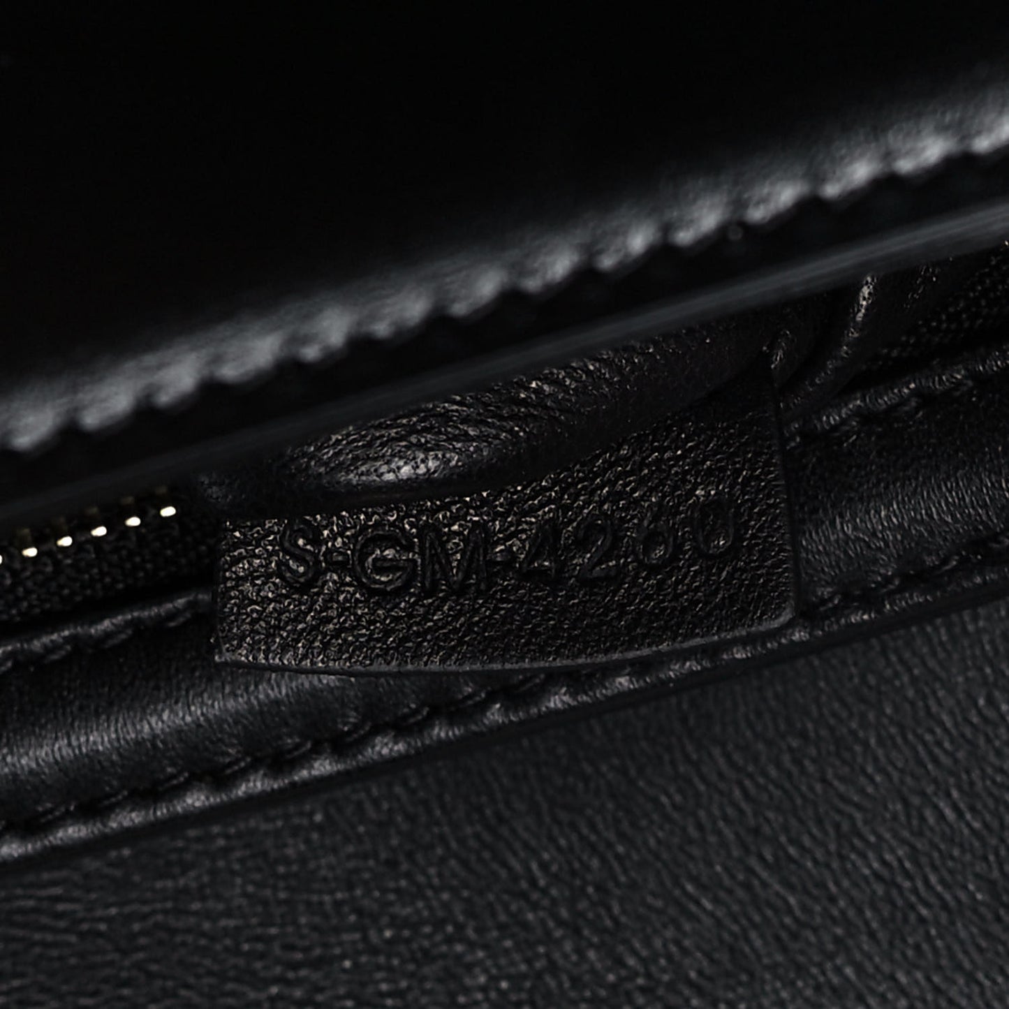 Shiny Calfskin Small Triomphe Black