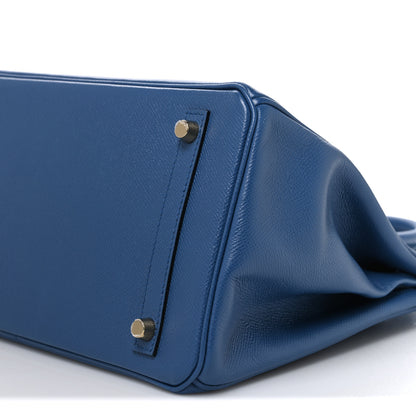 Hermes Epsom Birkin 30 Bleu Agate 10 of 10
