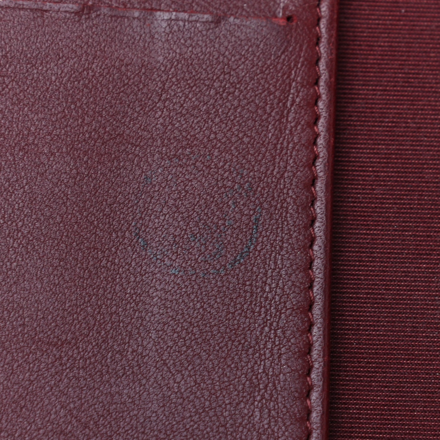 Chanel Lambskin Quilted Passport Holder Burgundy 8 of 8