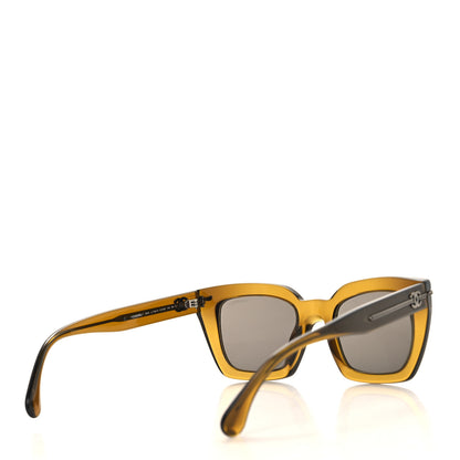 Chanel Acetate Square Sunglasses 5509-A Khaki 4 of 7