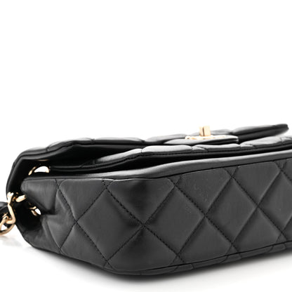 Chanel Calfskin Quilted CC Chain Flap Black 9 of 10