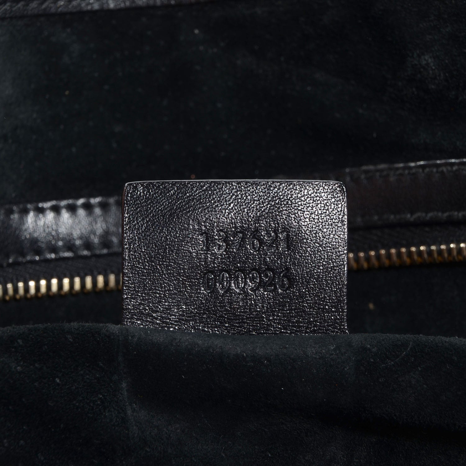 Gucci Ostrich Medium Pelham Shoulder Bag Black 7 of 7