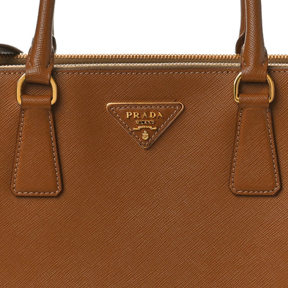 Prada Saffiano Medium Galleria Double Zip Tote Caramel 7 of 12