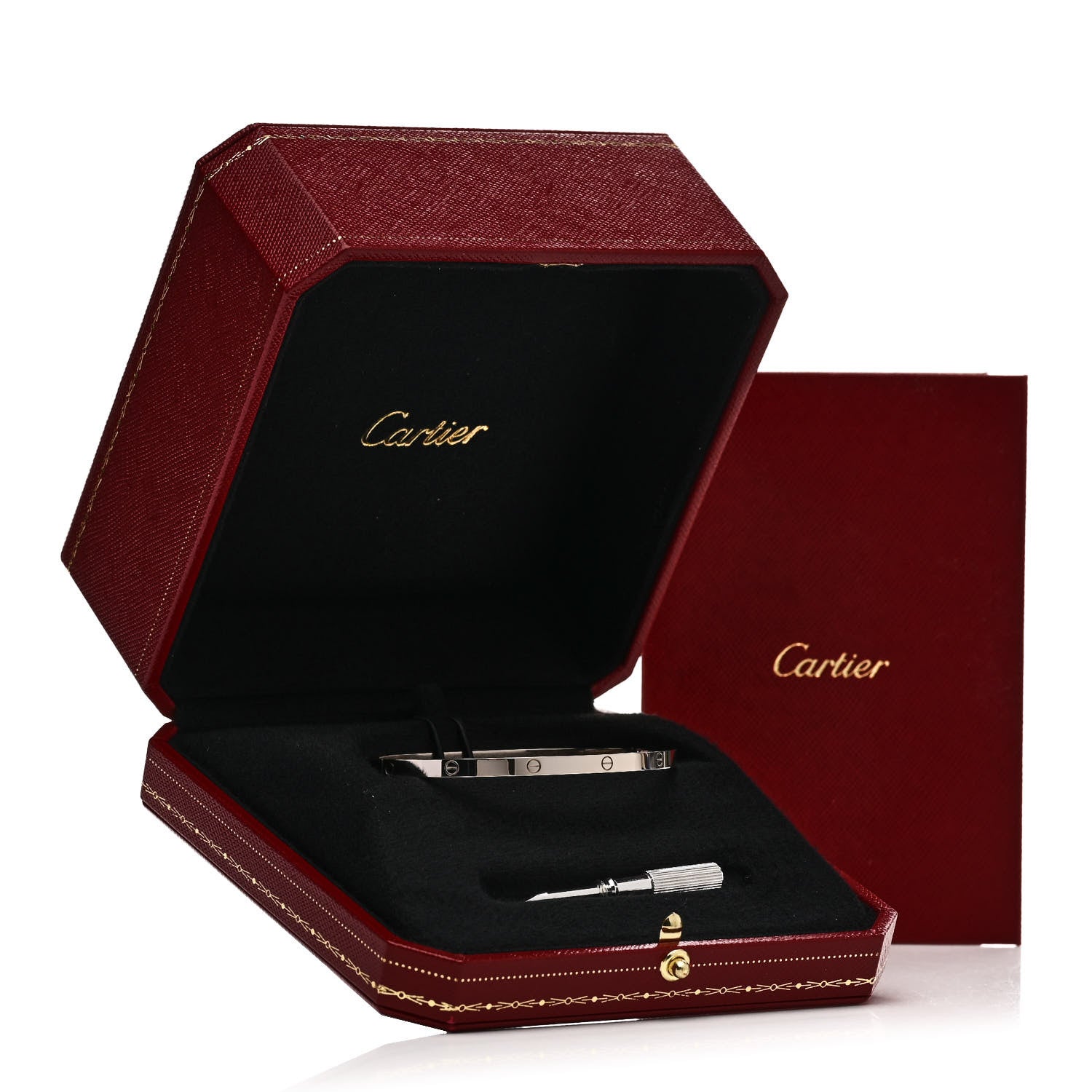Cartier 18K White Gold Small LOVE Bracelet 19 8 of 8