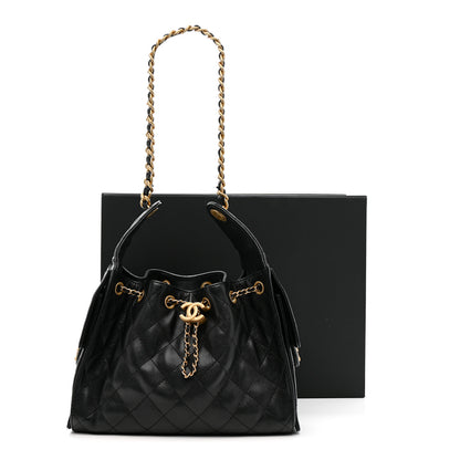 Chanel Caviar Quilted Small Chanel 25 Handbag Black Black 12 of 12