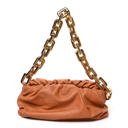 Bottega Veneta Calfskin The Pouch Chain Clay 1 of 8