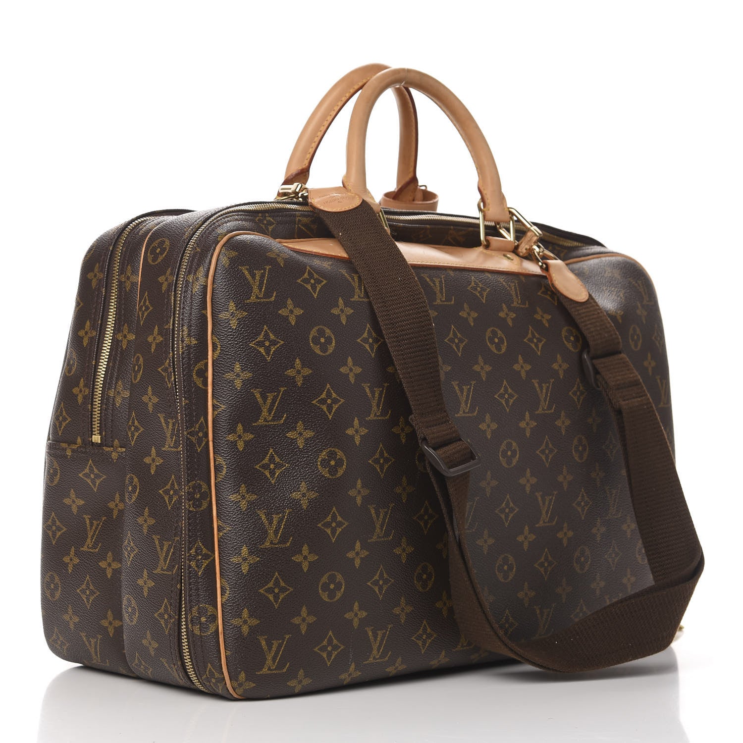 Louis Vuitton Monogram Alize 2 Compartment Luggage Travel Bag 2 of 19