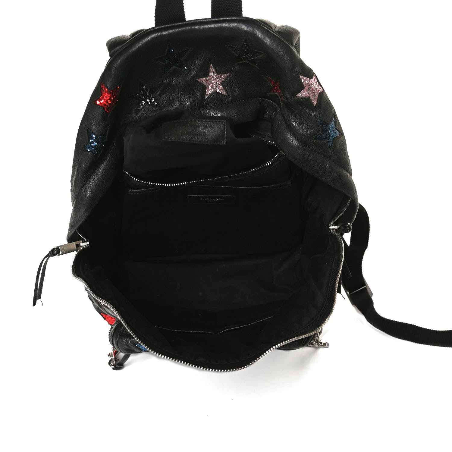 Saint Laurent Lambskin Star Applique Mini City California Backpack Black 5 of 30