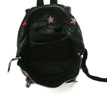 Saint Laurent Lambskin Star Applique Mini City California Backpack Black 5 of 30
