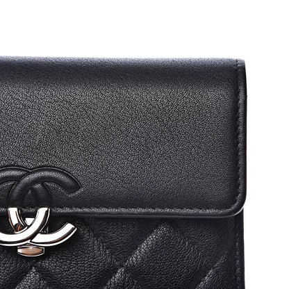 Chanel Lambskin Quilted CC Box Flap Wallet Black 11 of 13