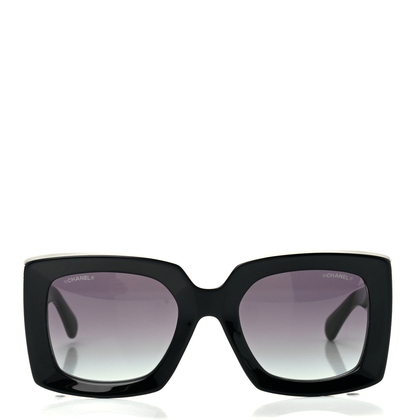 Acetate Rectangle Sunglasses 5435 Black