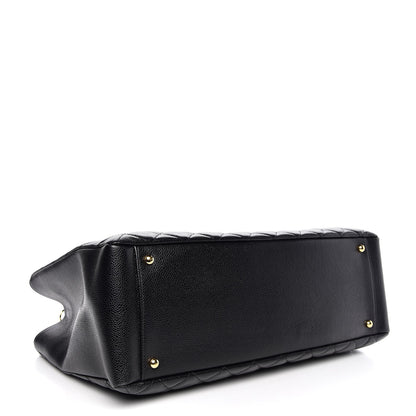 Chanel Caviar Quilted XL Grand Shopping Tote GST Black 4 of 8