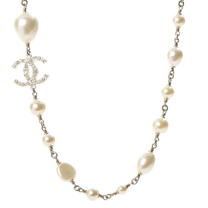 Chanel Pearl Precious Symbols CC Short Necklace Gold 1 of 7