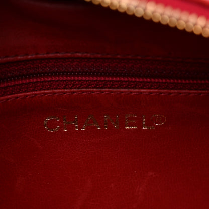 Chanel Caviar Timeless CC Cosmetic Pouch Bag Red 6 of 10