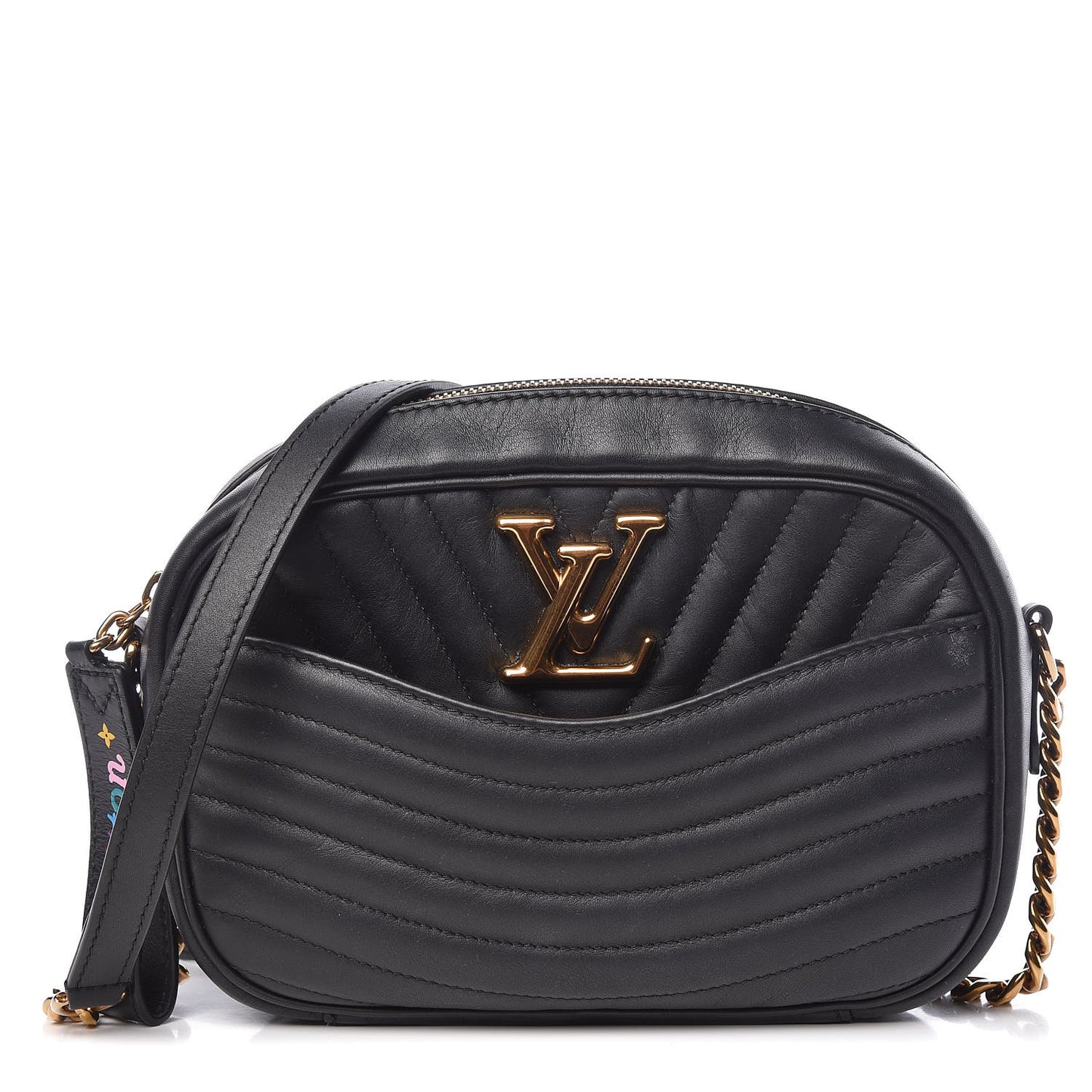 Calfskin New Wave Camera Bag Black