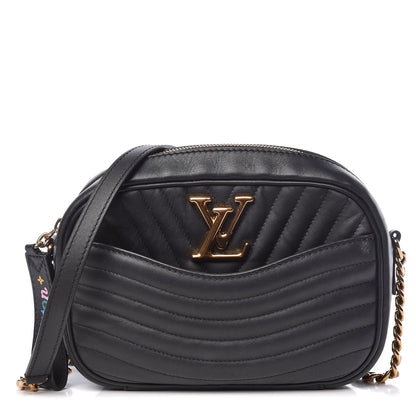 Louis Vuitton Calfskin New Wave Camera Bag Black 1 of 12