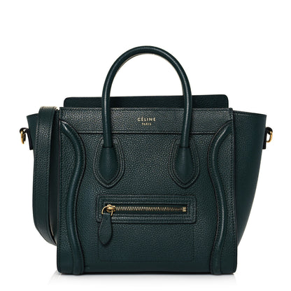 Celine Drummed Calfskin Nano Luggage Amazone 1 of 15