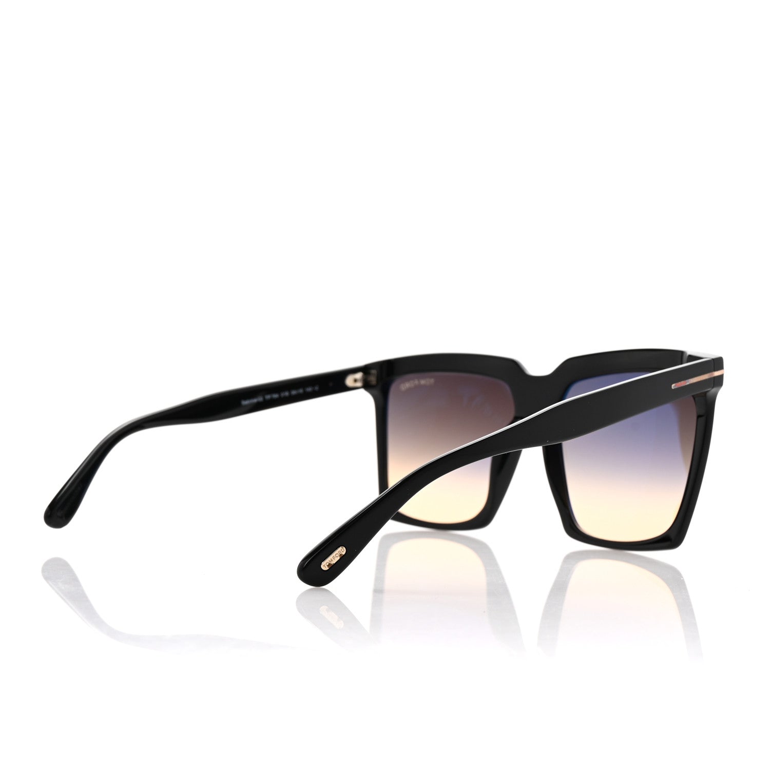 Tom Ford Acetate Sabrina Square Sunglasses TF764 Black 4 of 8