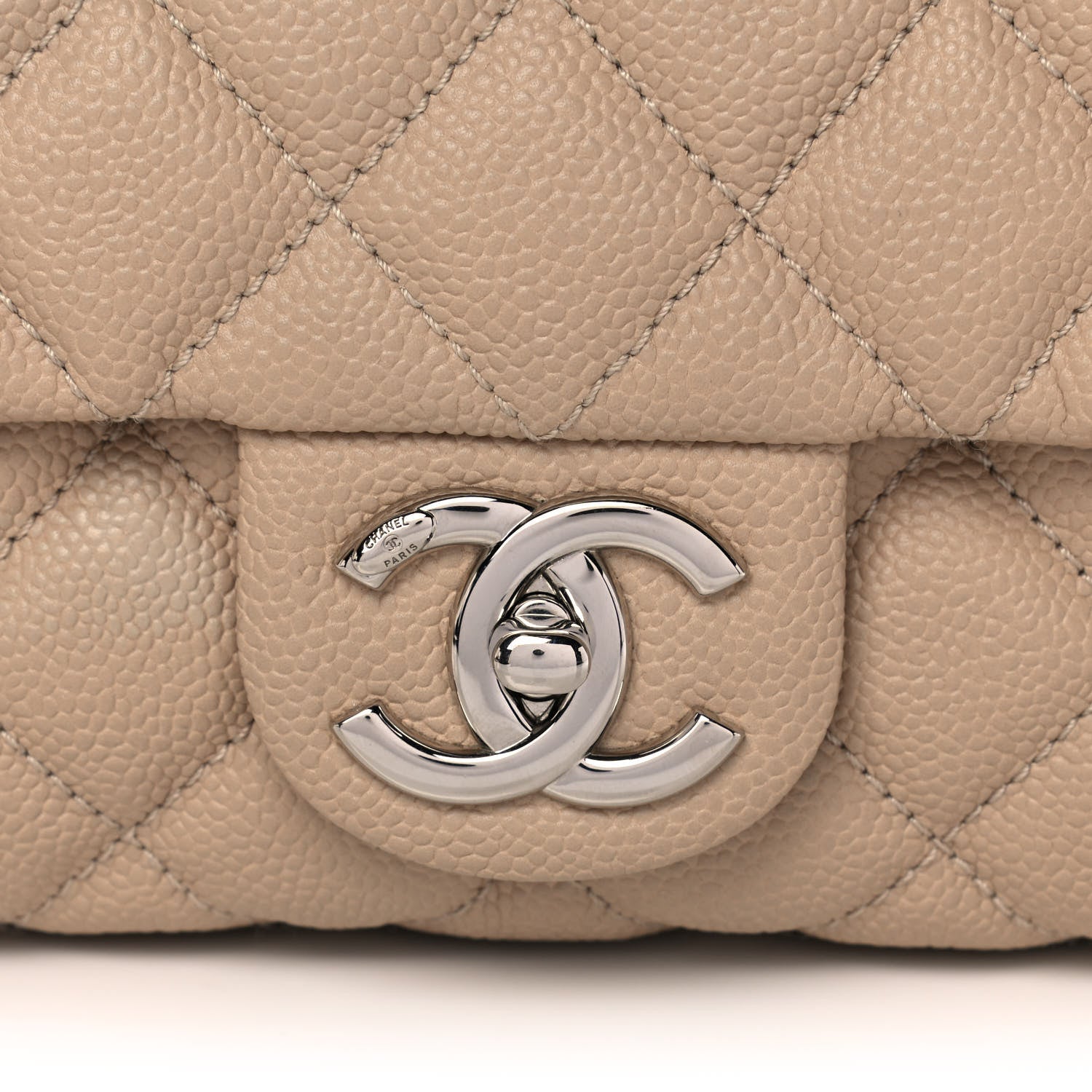 Chanel Caviar Quilted Jumbo Easy Flap Beige 8 of 13